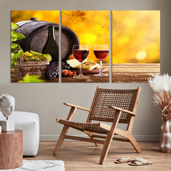 Wine Wall Art Winery Decor Extra Large Canvas Art Print