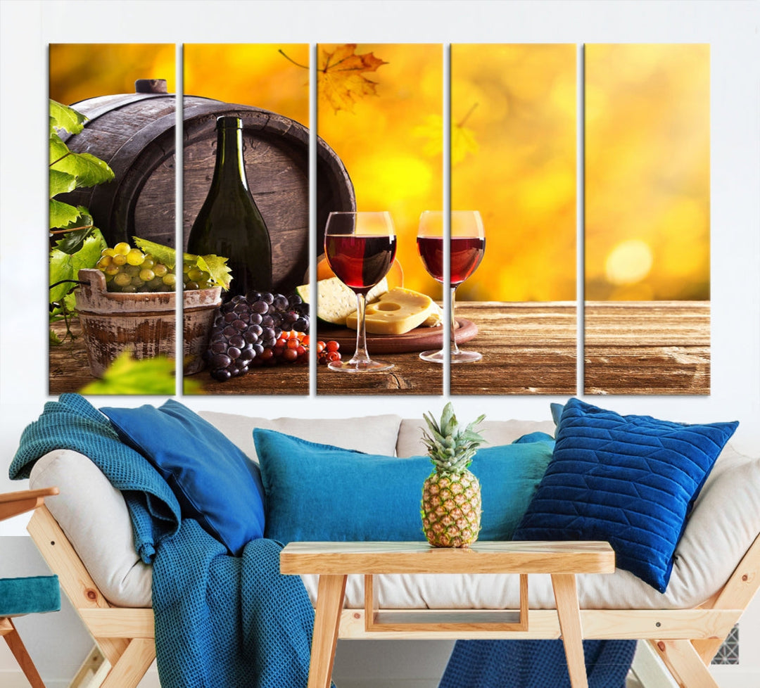 Wine Wall Art Winery Decor Extra Large Canvas Art Print