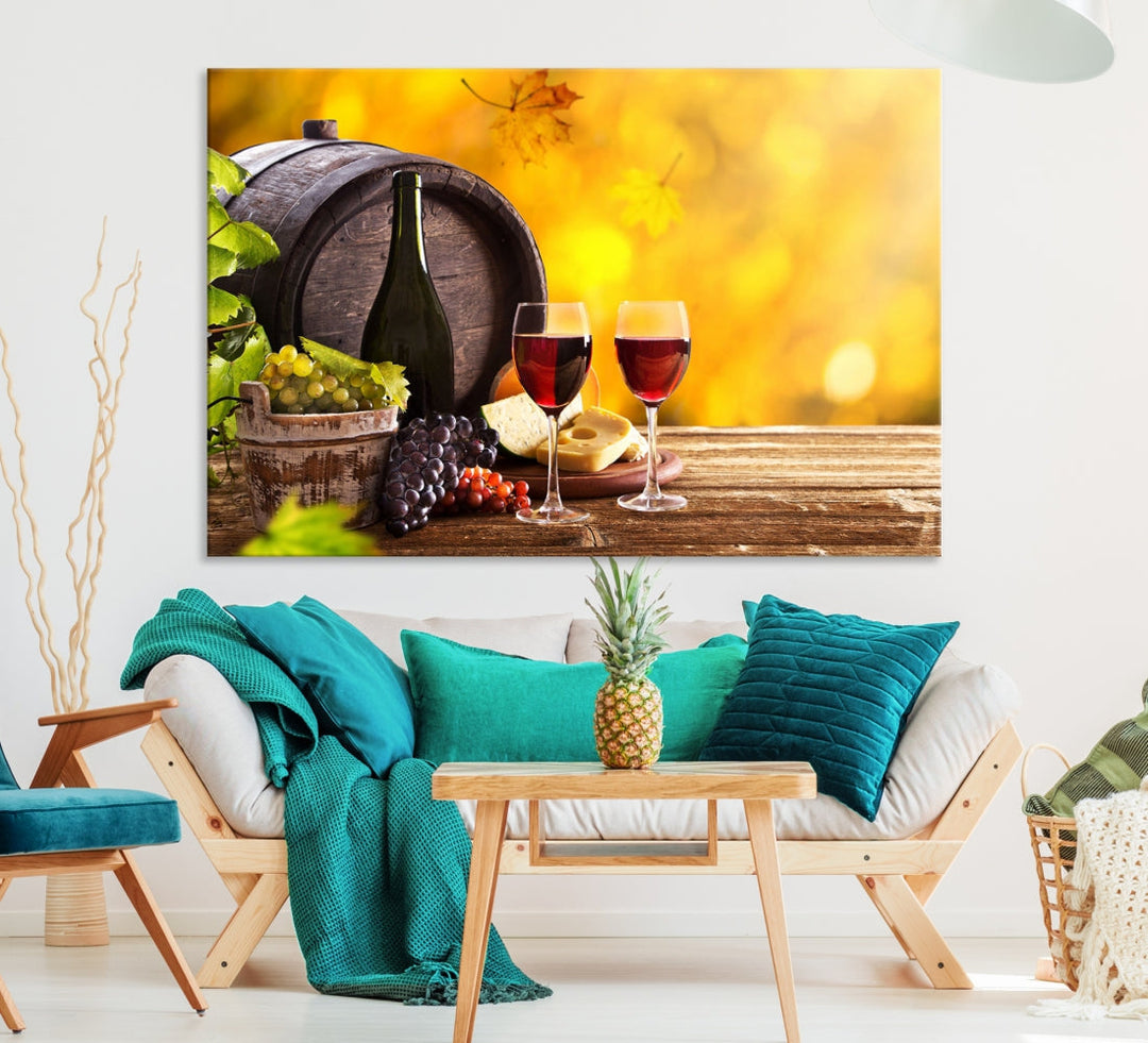 Wine Wall Art Winery Decor Extra Large Canvas Art Print