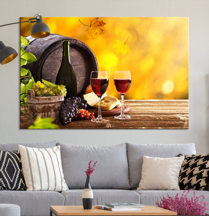 Wine Wall Art Winery Decor Extra Large Canvas Art Print