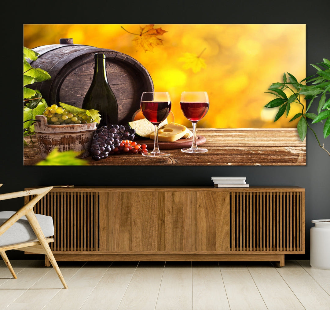 Wine Wall Art Winery Decor Extra Large Canvas Art Print