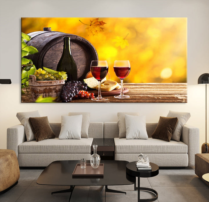 Wine Wall Art Winery Decor Extra Large Canvas Art Print