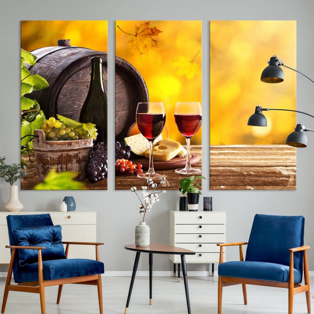 Wine Wall Art Winery Decor Extra Large Canvas Art Print