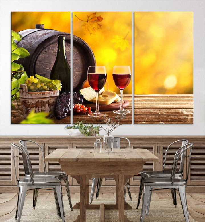 Wine Wall Art Winery Decor Extra Large Canvas Art Print