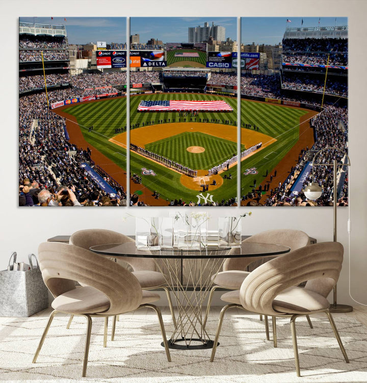 Yankee Stadium in New York Wall Art Canvas Print