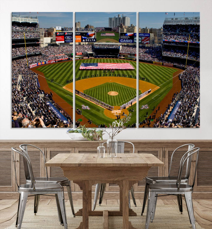 Yankee Stadium in New York Wall Art Canvas Print