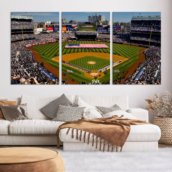 Yankee Stadium in New York Wall Art Canvas Print