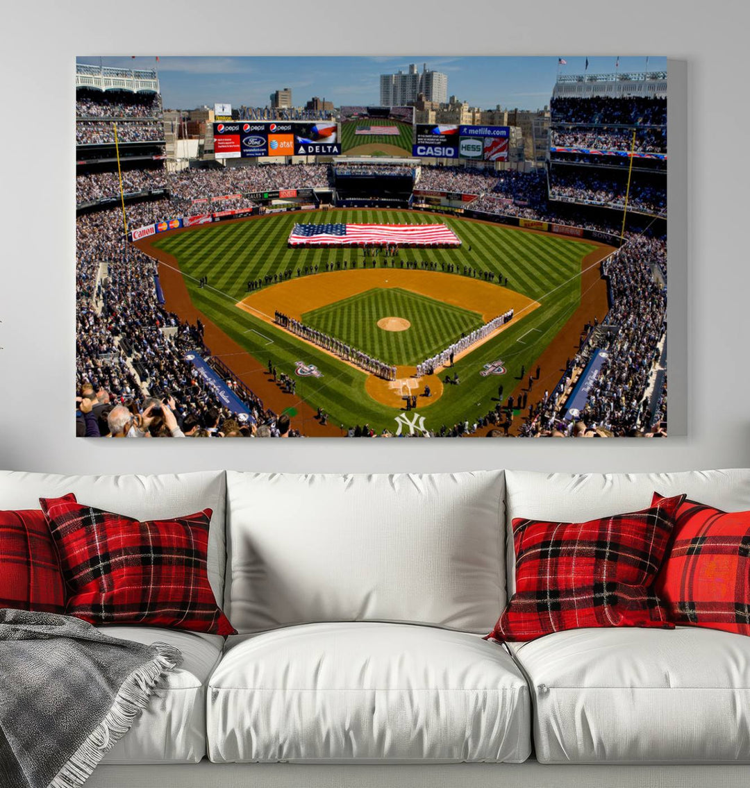 Yankee Stadium in New York Wall Art Canvas Print