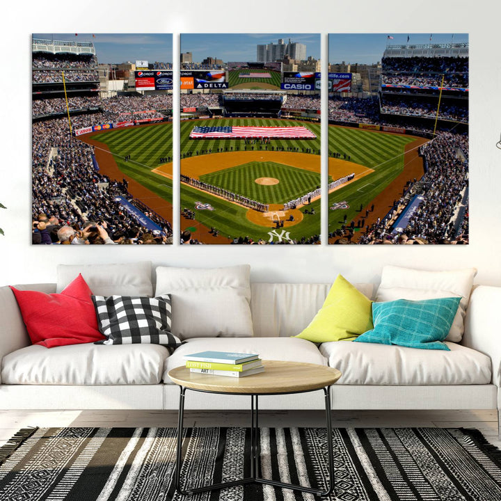 Yankee Stadium in New York Wall Art Canvas Print