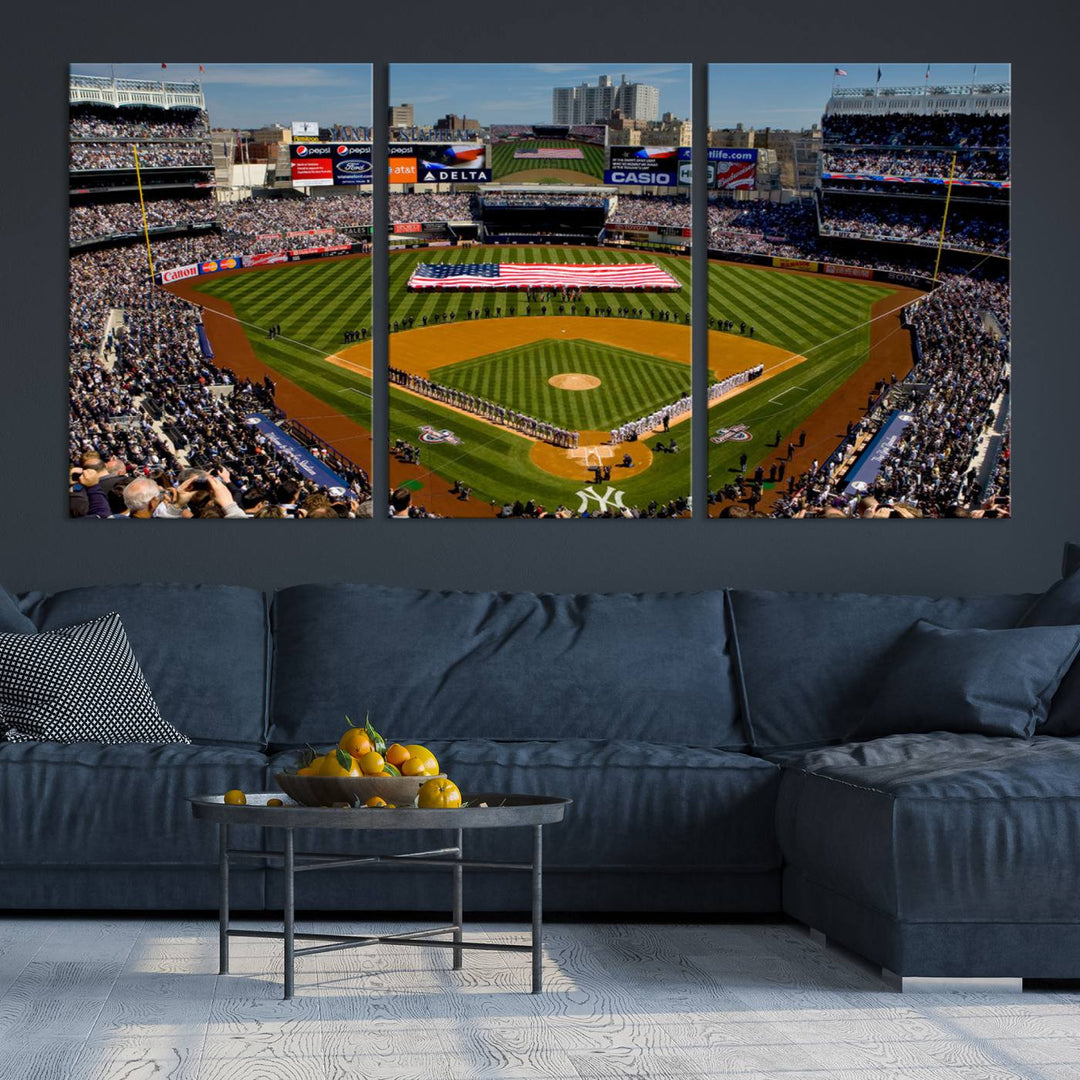 Yankee Stadium in New York Wall Art Canvas Print