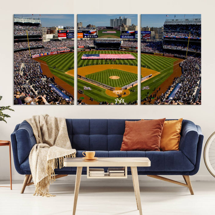 Yankee Stadium in New York Wall Art Canvas Print