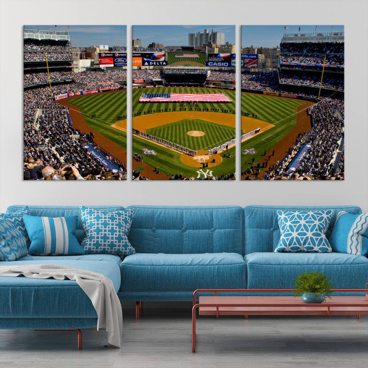 Yankee Stadium in New York Wall Art Canvas Print