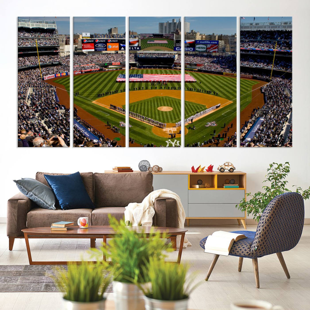 Yankee Stadium in New York Wall Art Canvas Print