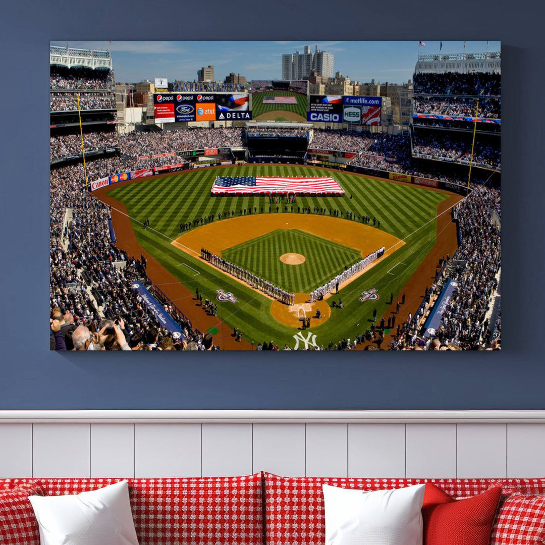 Yankee Stadium in New York Wall Art Canvas Print