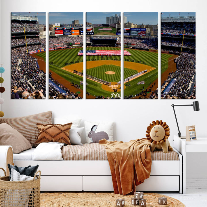 Yankee Stadium in New York Wall Art Canvas Print