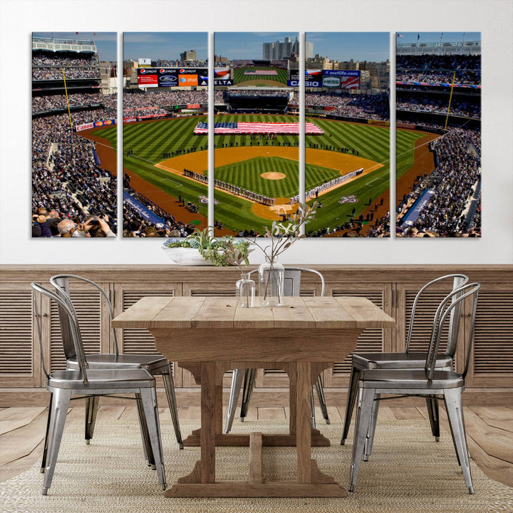 Yankee Stadium in New York Wall Art Canvas Print