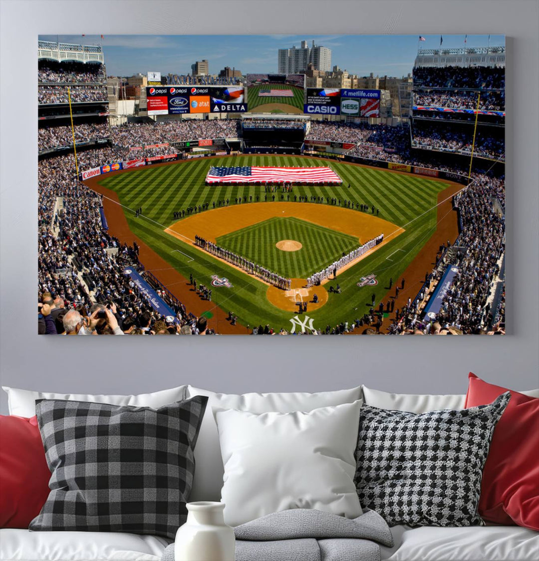 Yankee Stadium in New York Wall Art Canvas Print