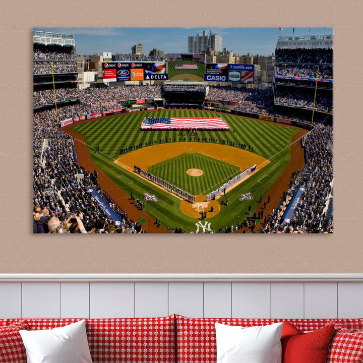 Yankee Stadium in New York Wall Art Canvas Print