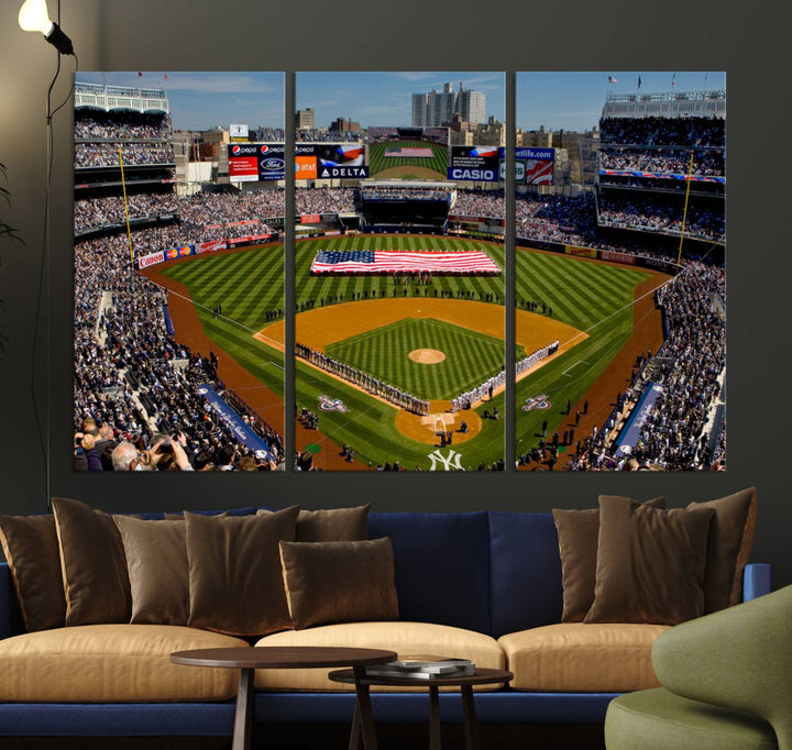 Yankee Stadium in New York Wall Art Canvas Print