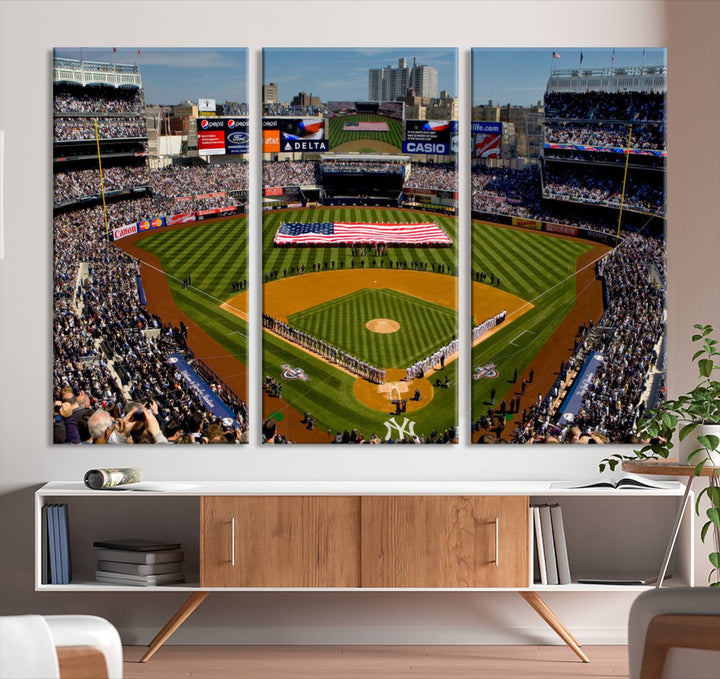 Yankee Stadium in New York Wall Art Canvas Print