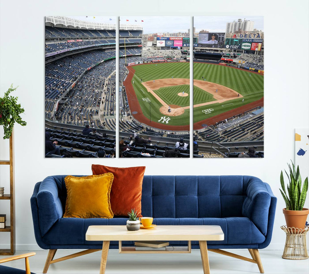 Yankee Stadium New York Sport Wall Art Canvas Print