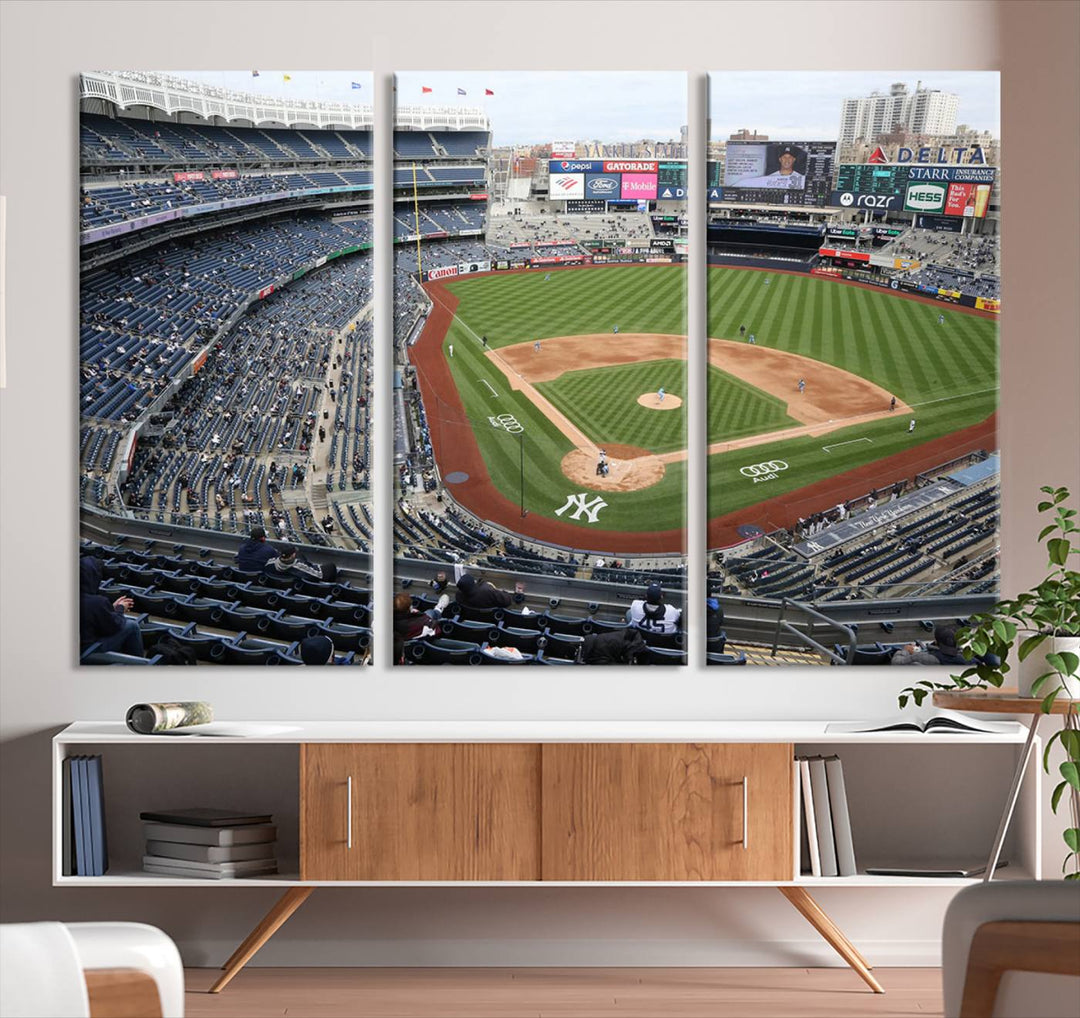 Yankee Stadium New York Sport Wall Art Canvas Print