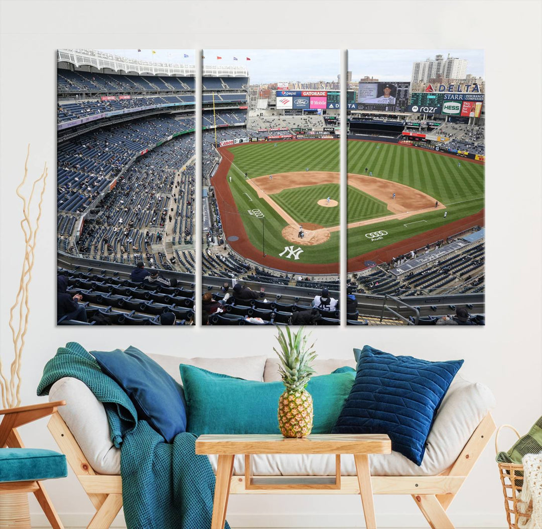 Yankee Stadium New York Sport Wall Art Canvas Print