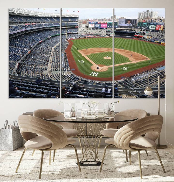 Yankee Stadium New York Sport Wall Art Canvas Print