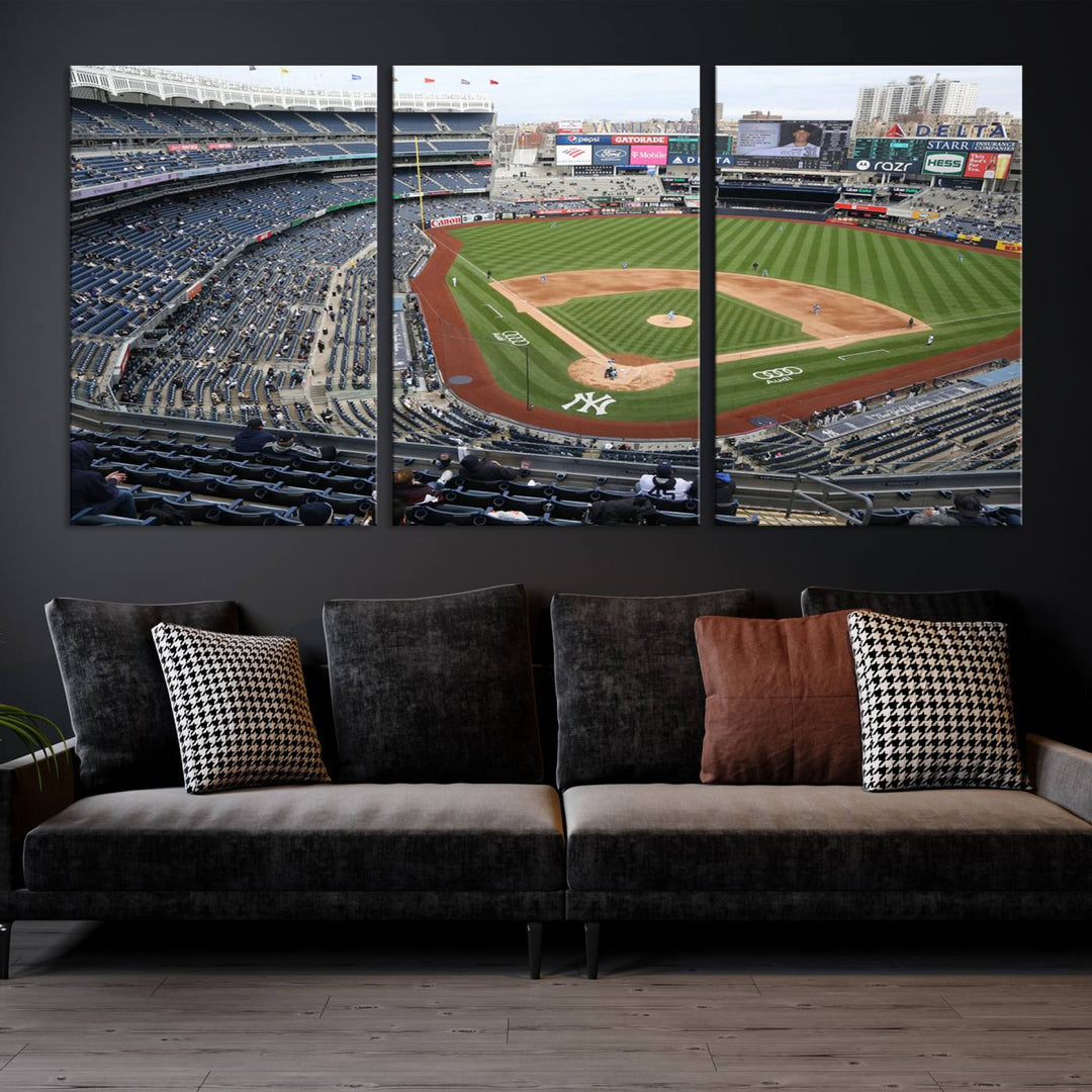 Yankee Stadium New York Sport Wall Art Canvas Print