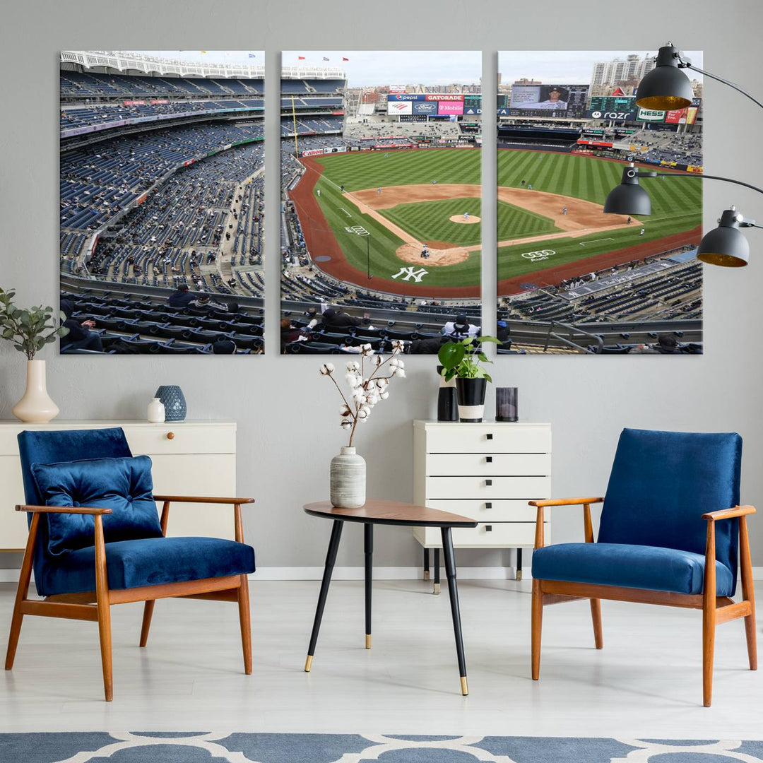 Yankee Stadium New York Sport Wall Art Canvas Print