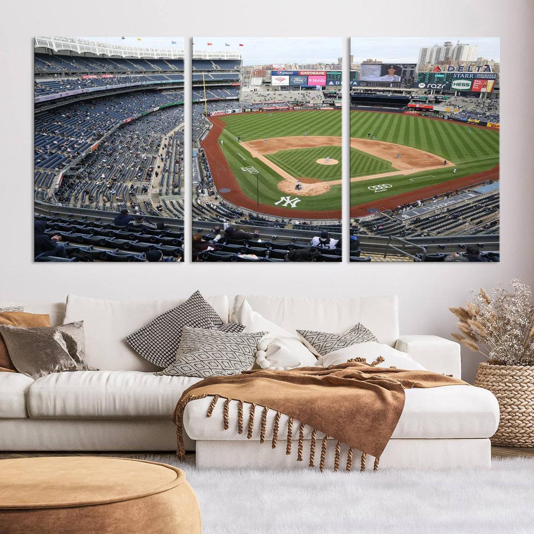 Yankee Stadium New York Sport Wall Art Canvas Print