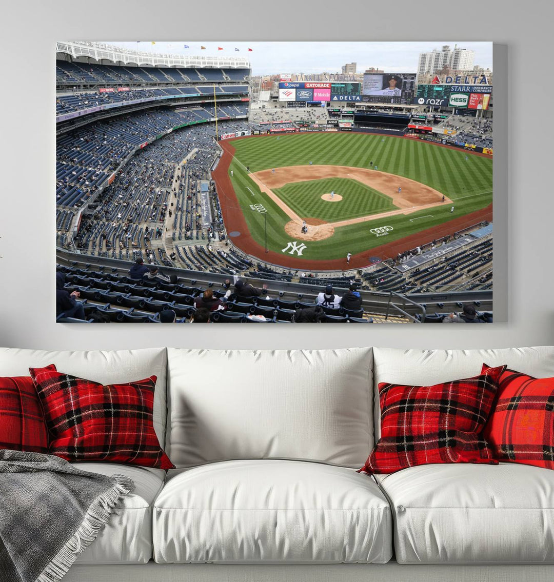 Yankee Stadium New York Sport Wall Art Canvas Print