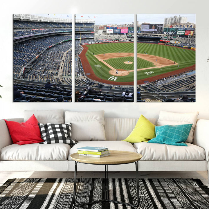 Yankee Stadium New York Sport Wall Art Canvas Print