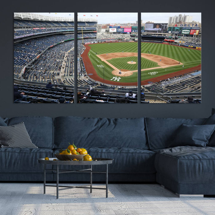 Yankee Stadium New York Sport Wall Art Canvas Print