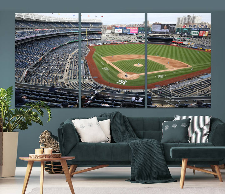 Yankee Stadium New York Sport Wall Art Canvas Print