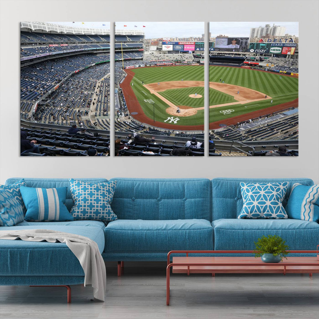 Yankee Stadium New York Sport Wall Art Canvas Print