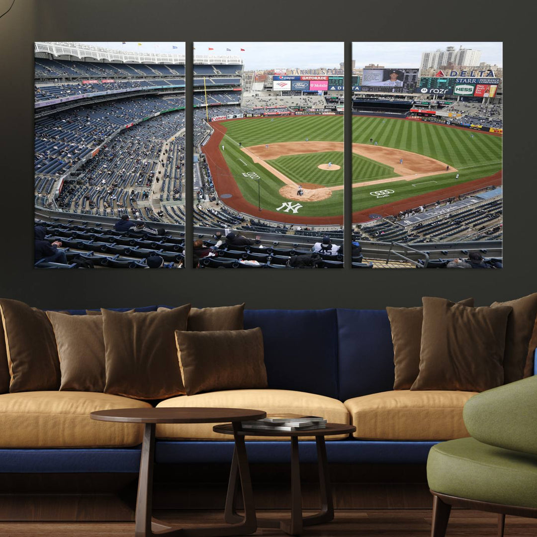 Yankee Stadium New York Sport Wall Art Canvas Print