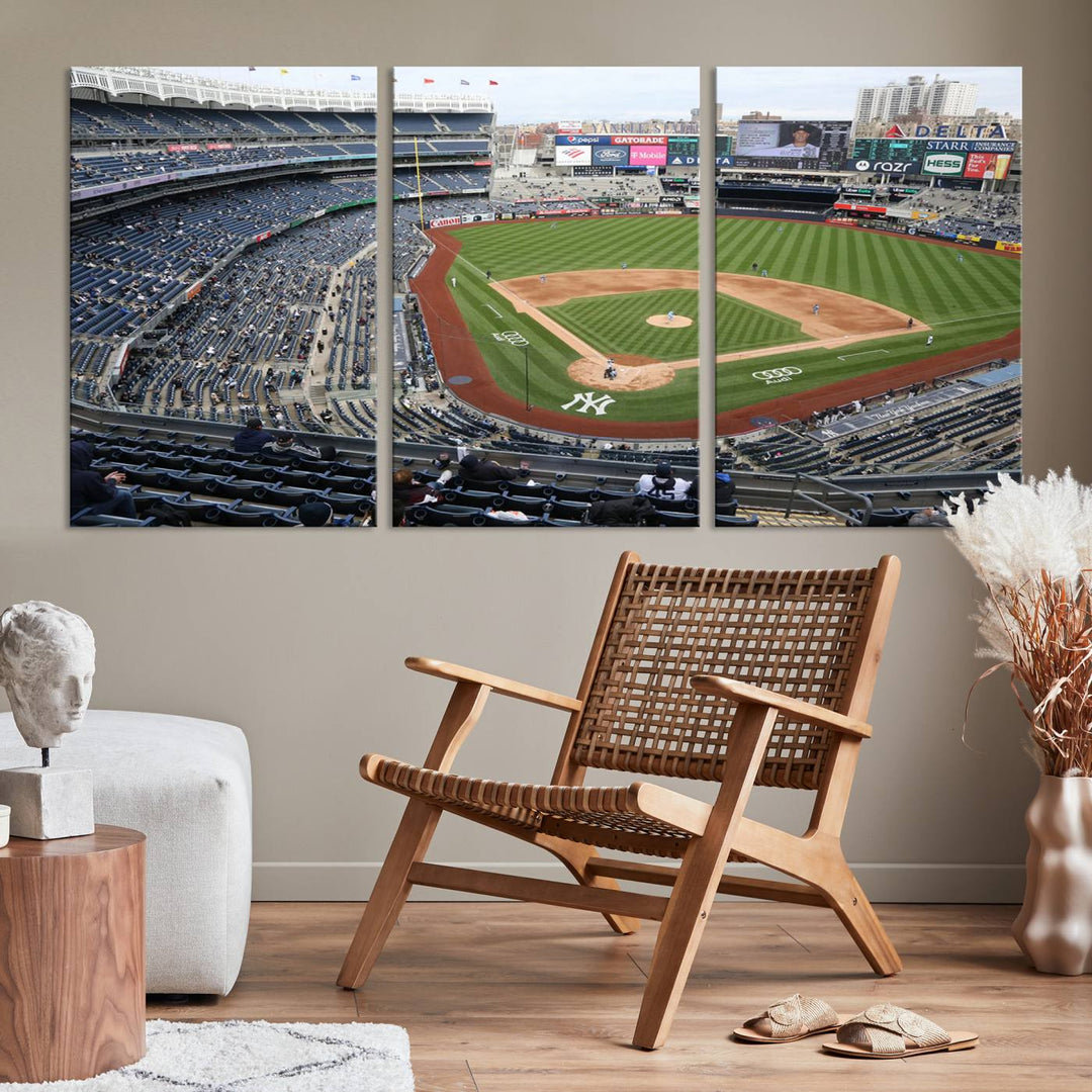 Yankee Stadium New York Sport Wall Art Canvas Print