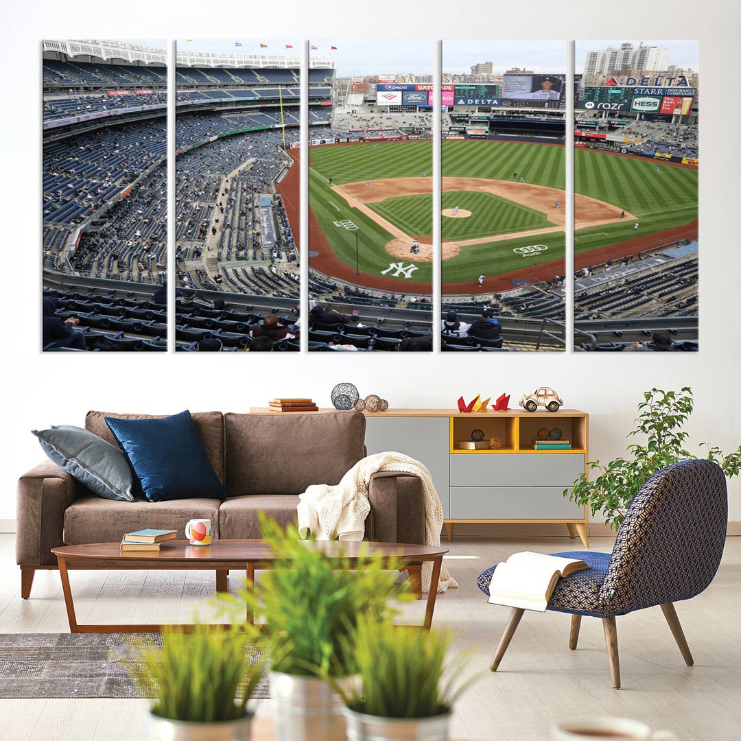 Yankee Stadium New York Sport Wall Art Canvas Print