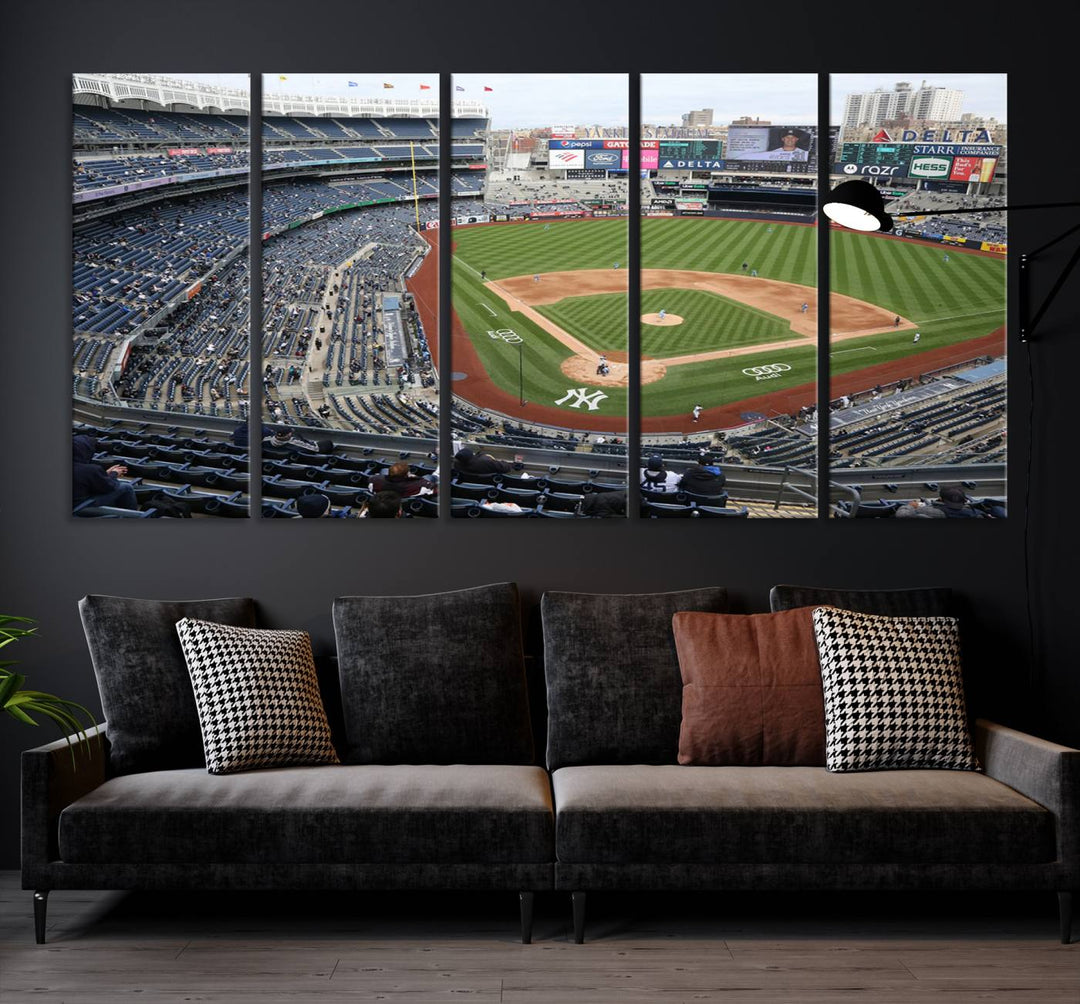 Yankee Stadium New York Sport Wall Art Canvas Print