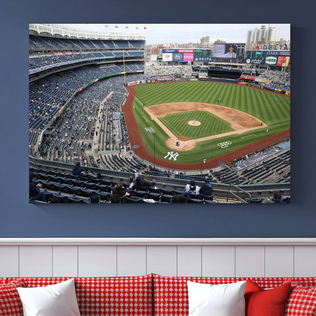 Yankee Stadium New York Sport Wall Art Canvas Print