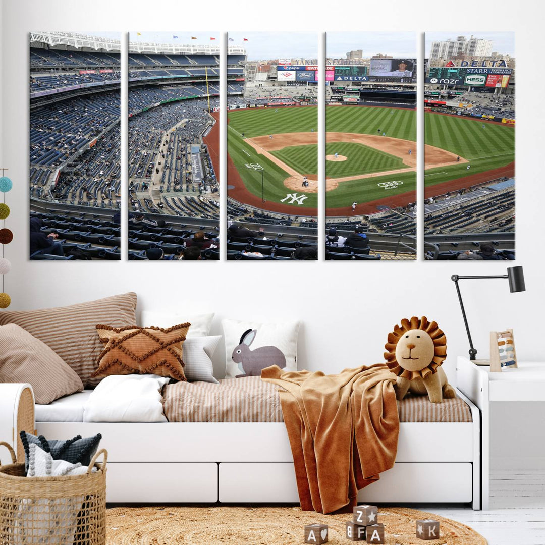 Yankee Stadium New York Sport Wall Art Canvas Print