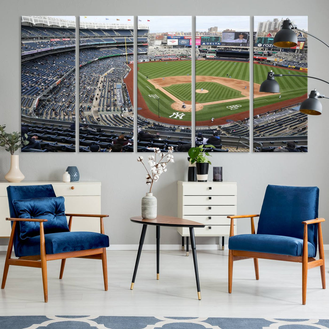 Yankee Stadium New York Sport Wall Art Canvas Print