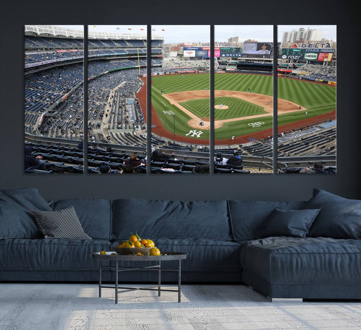 Yankee Stadium New York Sport Wall Art Canvas Print