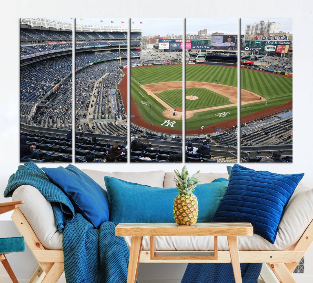 Yankee Stadium New York Sport Wall Art Canvas Print