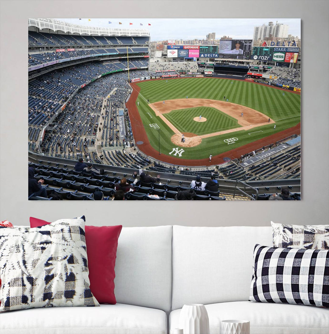 Yankee Stadium New York Sport Wall Art Canvas Print