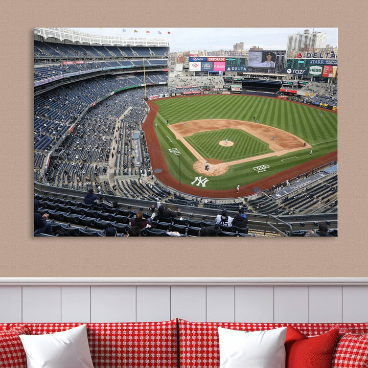 Yankee Stadium New York Sport Wall Art Canvas Print