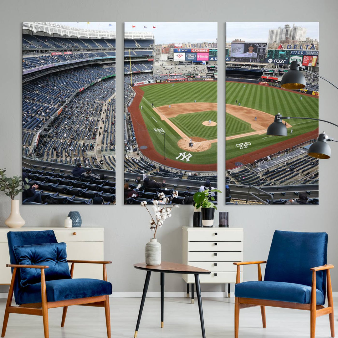 Yankee Stadium New York Sport Wall Art Canvas Print