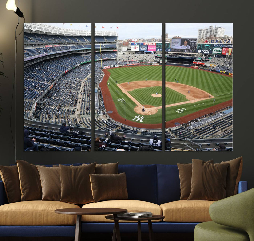 Yankee Stadium New York Sport Wall Art Canvas Print