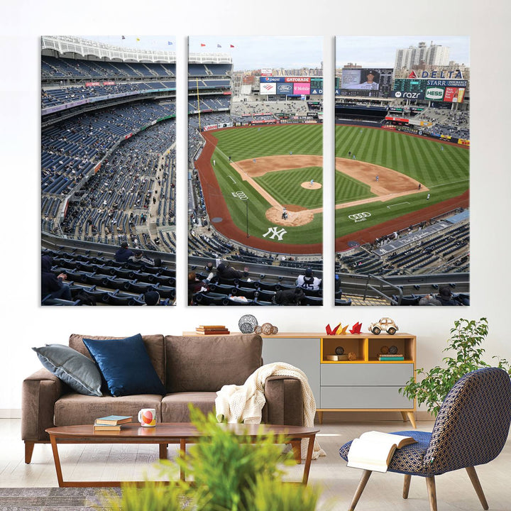 Yankee Stadium New York Sport Wall Art Canvas Print